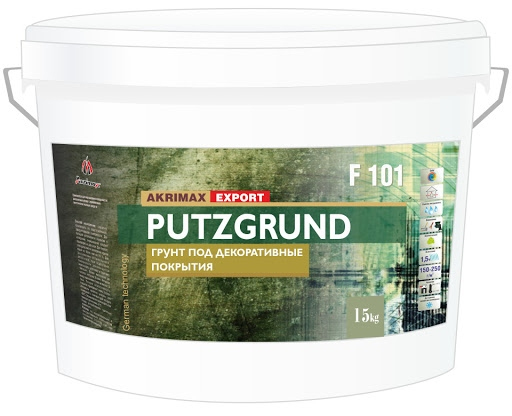 Грунт PUTZGRUND F 101 (4 кг) под декоративные покрытия/штукатурки АКРИМАКС