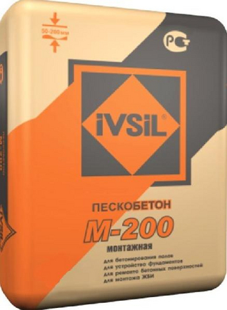 Пескобетон IVSIL М-200 25кг  (48шт)