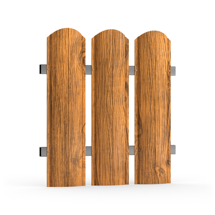 Евроштакетник 0.5 Printech 3D Wood 3D Дерево