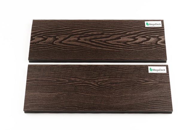 Террасная доска MEGADECK (3D+3D) 20*14*4000мм Венге