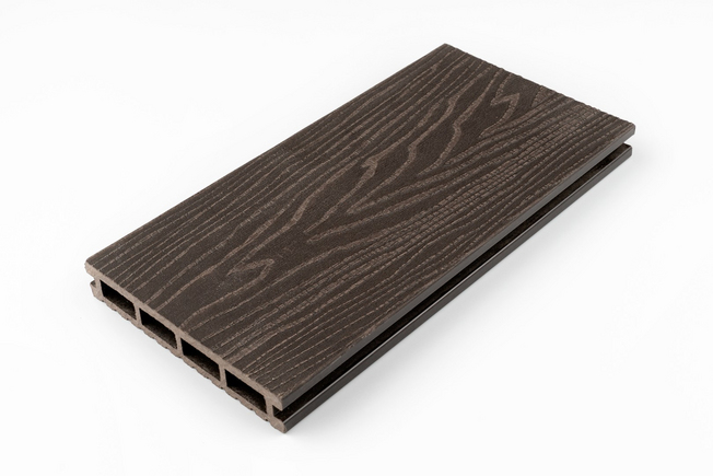 Террасная доска MEGADECK (3D+широкая полоска) 24*150*6000мм Венге
