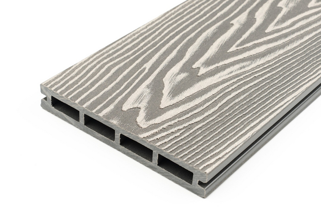 Террасная доска MEGADECK (3D+3D) 20*14*3000мм Серый
