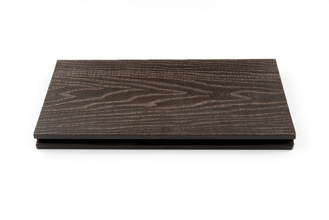 Террасная доска MEGADECK (3D+широкая полоска) 24*150*4000мм Венге