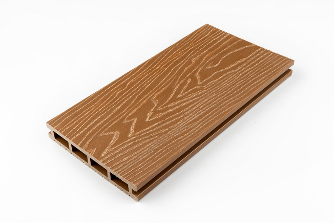 Террасная доска MEGADECK (3D+широкая полоска) 24*150*3000мм Орех