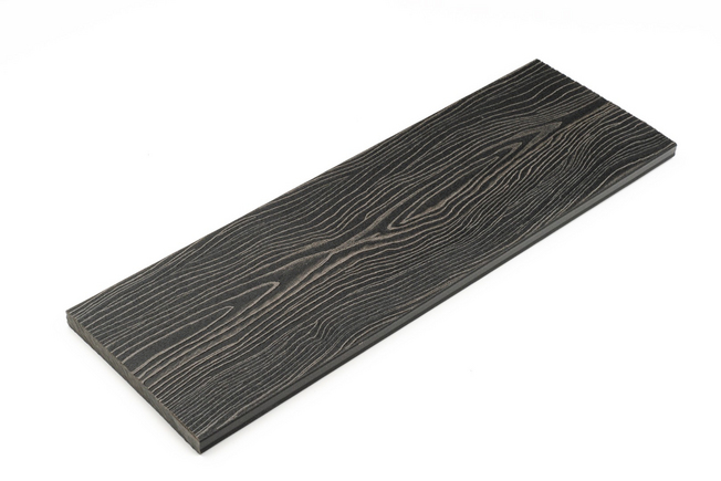 Заборная доска MEGADECK (3D) брашированное дерево 12*130*4000мм Графит