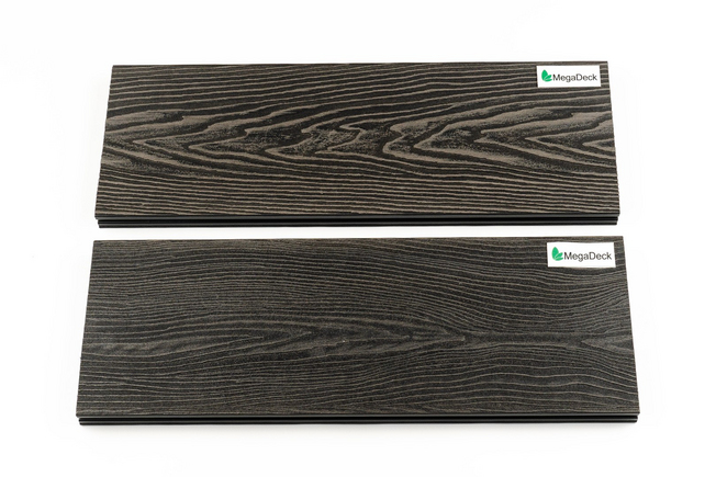 Террасная доска MEGADECK (3D+3D) 20*14*4000мм Графит