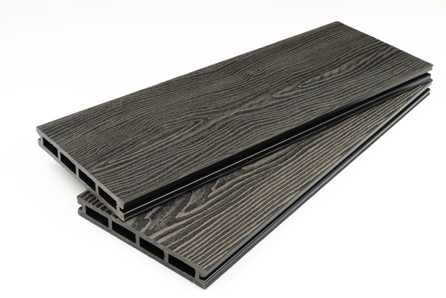 Террасная доска MEGADECK (3D+3D) 20*14*4000мм Графит