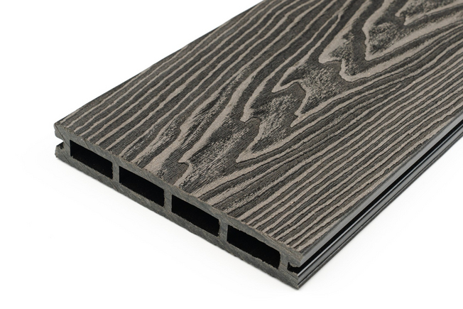 Террасная доска MEGADECK (3D+3D) 20*14*3000мм Графит