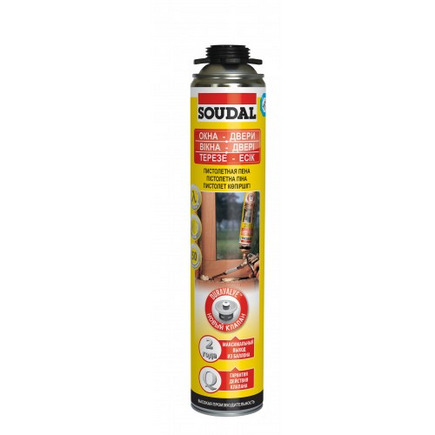 Пена монтаж Soudal профи 750мл (Желтая)