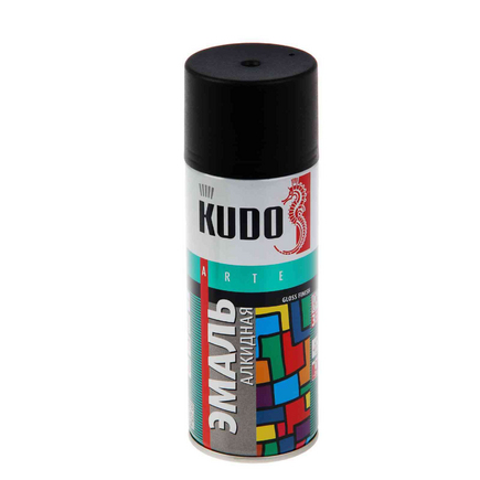 Аэрозоль KUDO Чёрная Матовая 520мл  №1102