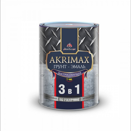 Шоколадная AKRIMAX быстросох. грунт-эмаль 0,8