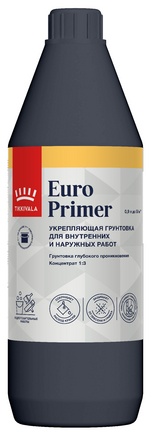 Грунт праймер акриловый ТИККУРИЛА ЕВРО концентрат 1:3 0,9л