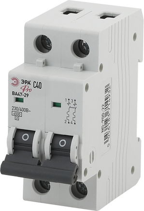 Автомат. выкл. ЭРА Pro NO-900-32 BA 47-29 40А 2Р