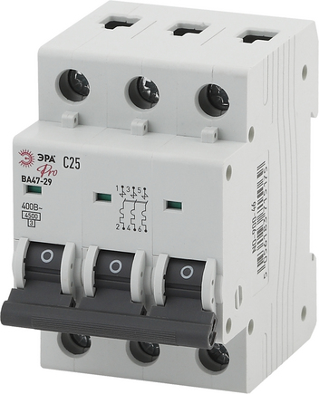 Автомат. выкл. ЭРА Pro NO-900-46 BA 47-29 25А 3Р