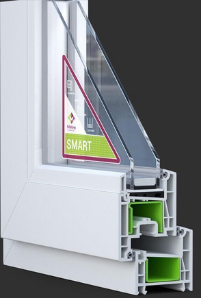 Металлопластиковые окна Melke Smart 60