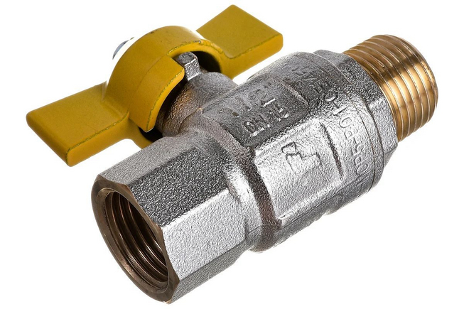 Кран шаровый газовый 1/2 ВН бабочка