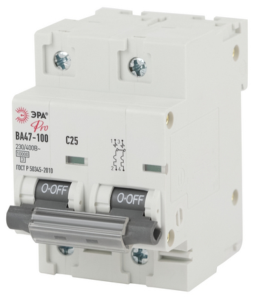 Автомат. выкл. ЭРА SIMPLE-mod-14 BA47-29 25A 2P