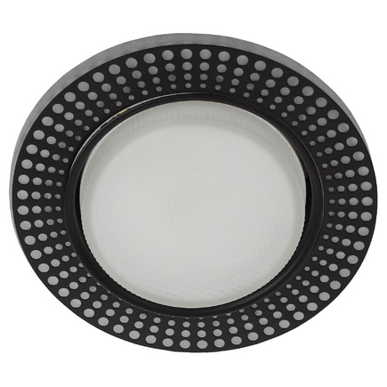 Светильник DK80 WH/BK ЭРА под лампу Gх53, 220V13W бел.черн.